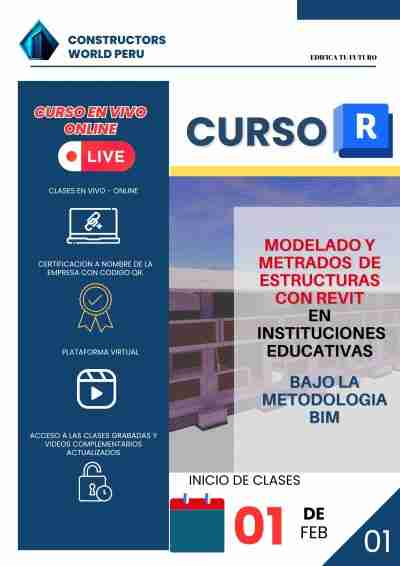 MODELADO Y METRADO DE ESTRUCTURAS CON REVIT - CAD - EXCEL 2024