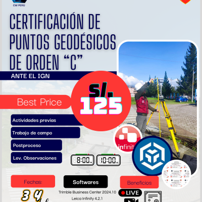 Certificación de Puntos Geodésicos de orden "C" ante el IGN - Normativa Diciembre 2024 V1.1